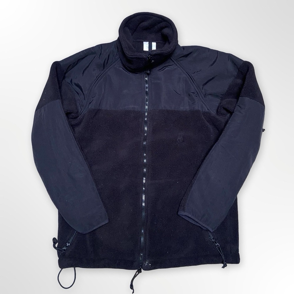 Polartec Cold Weather Fleece Jacket Black Size Small 33-37 Polyester Full Zip
